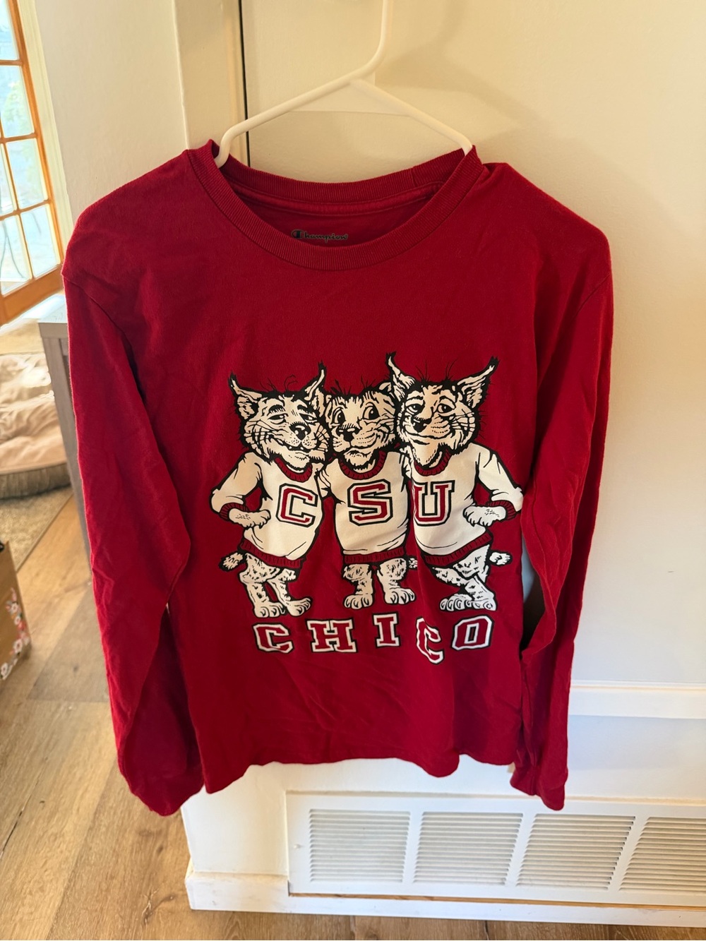 CSU Chico Red Long-Sleeve Graphic Tee